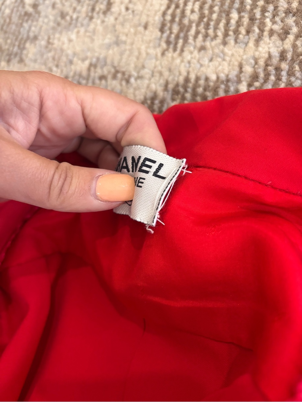 Authentic CHANEL Spring 1989 Karl Lagerfeld red belt dress vintage size 36 - Picture 10 of 13
